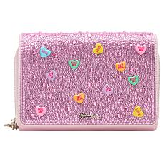 Betsey Johnson Candy Hearts Wallet Crossbody Bag