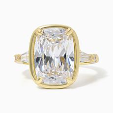 Bezel Set Side Trilliant Ring