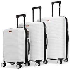 Bobcat Trencher 3 Piece Expandable Hardside Luggage Set with TSA Lock