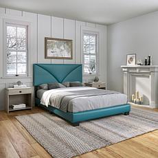 Boyd Sleep Cornerstone Upholstered Faux Leather Bed, Twin