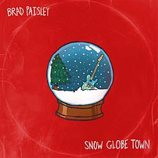 Brad Paisley Autographed Snow Globe Town Christmas CD 