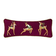 Bright Deer Quilted Pillow