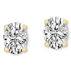 Bright Halo Lab Grown Diamonds 14K Gold 2ctw Oval-Cut Stud Earrings