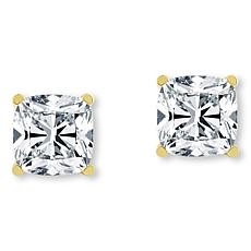 Bright Halo Lab Grown Diamonds 2ctw Cushion-Cut 14K Gold Stud Earrings