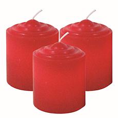 Brite Star Set of 4 2" Wax Votives with Wick - Red