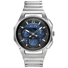 Bulova Men's CURV Chronograph Stainless Steel Bracelet Watch