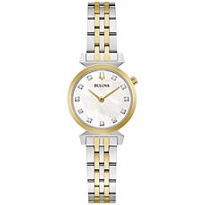 Bulova Regatta 2-Tone Women's Diamond Marker Bracelet Watch
