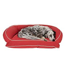 Carolina Pet Sm/Md Classic Canvas Bolster Bed with Orthopedic Foam