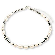 Chaco Canyon Cultured Freshwater Pearl Sterling Silver Choker Necklace
