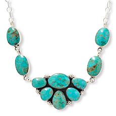 Chaco Canyon Half-Cluster Baja Turquoise Necklace