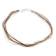 Chaco Canyon "Liquid" Copper and Silver Bead 18" Necklace