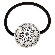Chaco Canyon Sterling Silver Concho Hair Tie