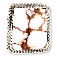 Chaco Canyon Sterling Silver Freeform Wild Horse Magnesite Ring