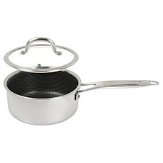 Chef Jet Tila 2 qt. Ceramic Nonstick Stainless Steel Covered Saucepan