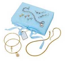 Colleen Lopez Box of Bling Stately Steel CZ-Accented Jewelry Set
