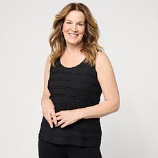 Colleen Lopez Knit Ruffle Layering Tank