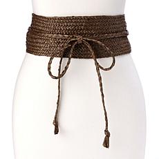 Colleen Lopez Rafffia Obi Belt 