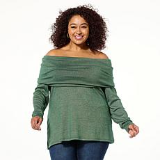 Colleen Lopez Super Soft Convertible Shimmer Sweater
