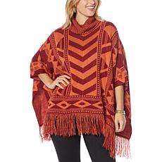 Colleen Lopez Turtleneck Poncho Sweater