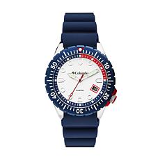 Columbia "Pacific Outlander" Men's Navy Blue Silicone Strap Watch