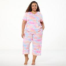 Comfort Code 2-piece So Soft Ribbed Marble Knit PJ Set