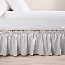 Concierge Collection Adjustable Wrap Around No Lifting 18" Bed Skirt