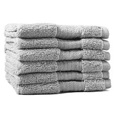 Concierge Collection Rayon Cotton Wash Cloths 6-pack