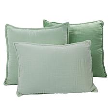 Concierge Collection Set of 3 Cotton Muslin Pillows