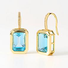 Connie Craig Caroll Octagon Leverback Earrings