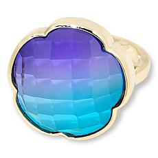 Connie Craig Carroll Jewelry Annalee Gem Doublet Flower Solitaire Ring