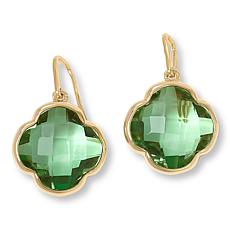 Connie Craig Carroll Jewelry Annie Gem Doublet Flower Drop Earrings