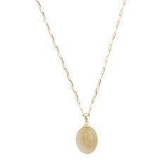 Connie Craig Carroll Jewelry Coraleigh Rutilated Quartz Drop Necklace