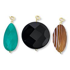 Connie Craig Carroll Jewelry Eryn Gemstone Pendant 3-piece Set