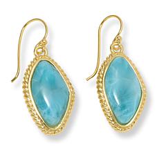Connie Craig Carroll Jewelry Gemstone Rope Detail Drop Earrings