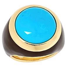 Connie Craig Carroll Jewelry Jude Gemstone and Resin Dome Ring