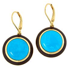 Connie Craig Carroll Jewelry Jude Gemstone and Resin Drop Earrings