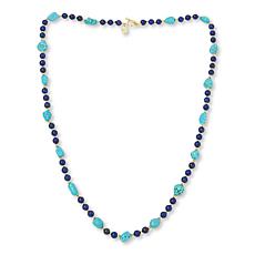 Connie Craig Carroll Jewelry Oakley 36" Gemstone Beaded Necklace