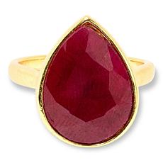Connie Craig Carroll Red Corundum Gemstone Ring