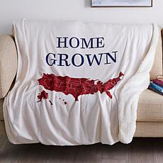 Country Living Home Collection Icon Plush Throw - Home Grown