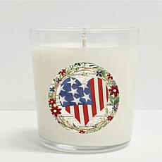 Courtside Market Celebrate 250 Heart Wreath 10 oz Citronella Candle