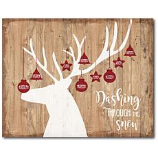 Courtside Market Dashing Through The Snow 30x40 Canvas Wall Art