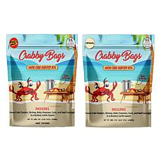 Crabby Bags 2-pack Original and Sweet Heat Snow Crab Seafood Boil AS