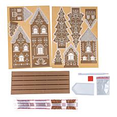 Craft Buddy Crystal Art Gingerbread Lane 3D Scene Kit