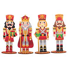 Craft Buddy Crystal Art Nutcracker Figurines Set of 4