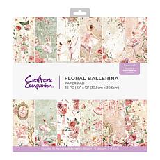 Crafter's Companion 12x12 Floral Ballerina Paper Pad