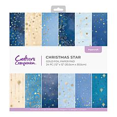 Crafter's Companion 12x12 Xmas Star Foil Paper Pad