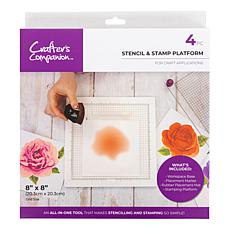 Crafter's Companion 4-Piece Stencil and Stamp Platform