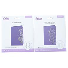 Crafter's Companion Adhesive Rub Ons 2-pack Hearts & Stars