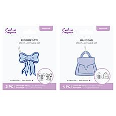 Crafter's Companion Handbag & Bow Stamp Die Kit 