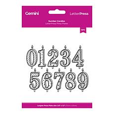 Crafter's Companion Letterpress Number Candle Press Plate